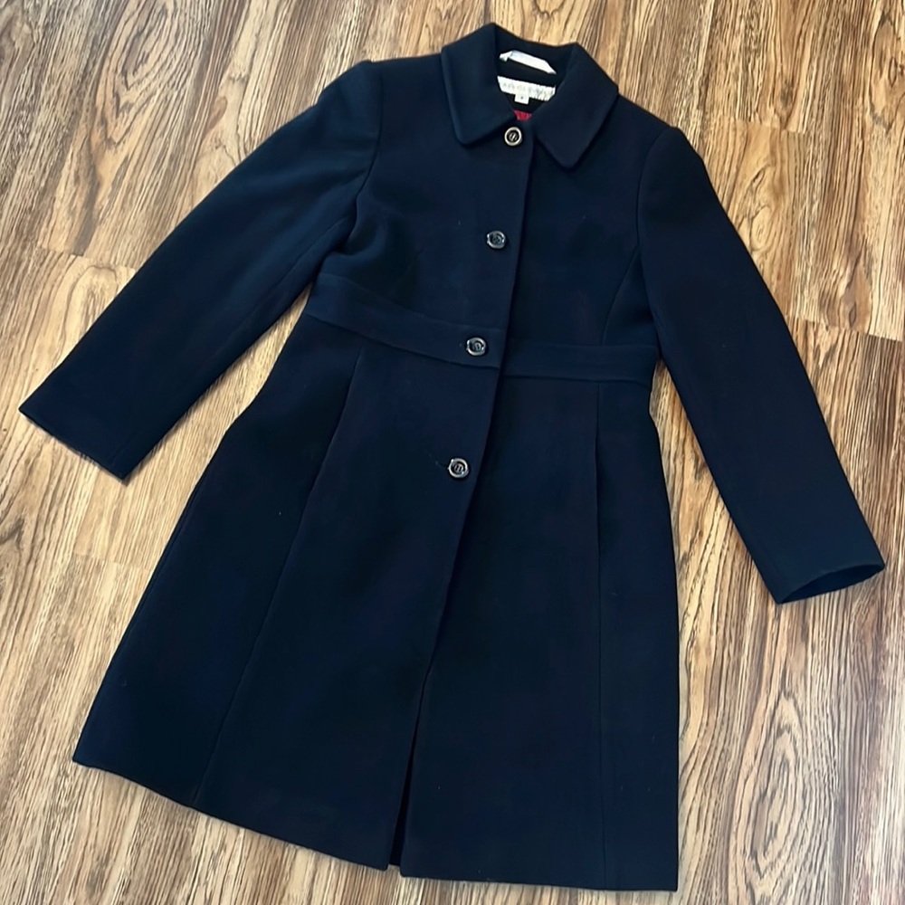 Larry Levine women’s black pea coat - size 6